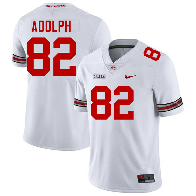 #82 David Adolph Ohio State Buckeyes Jersey College Football Uniforms-White
